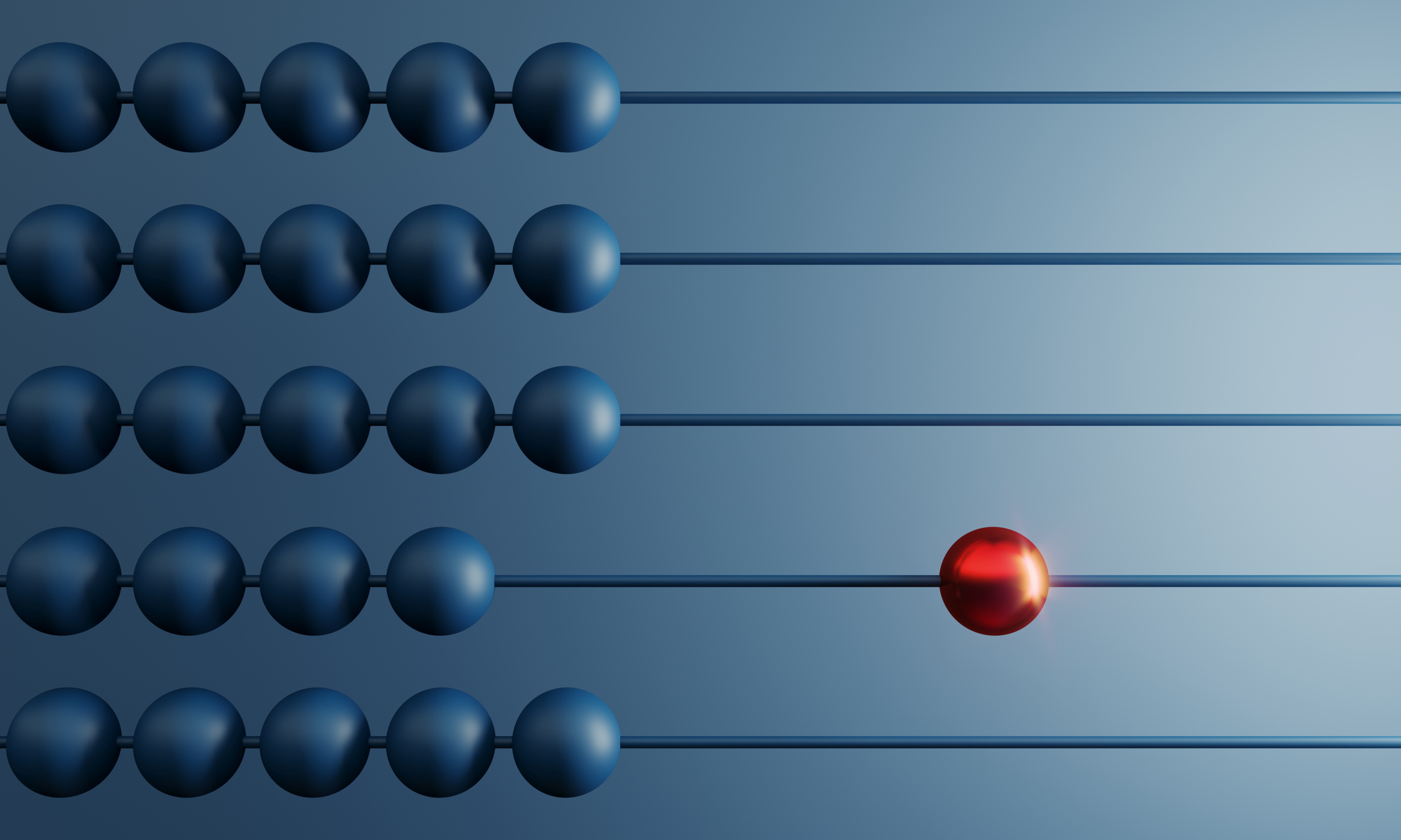 Red Ball On Abacus